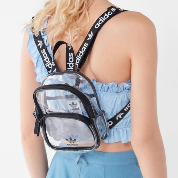 clear mini adidas backpack